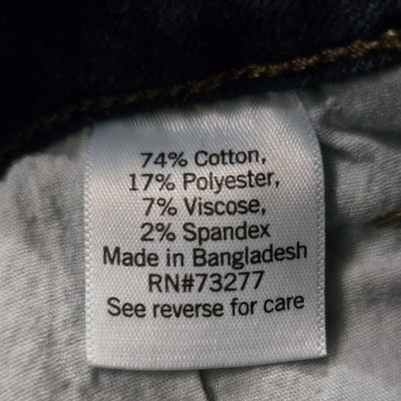 Nine West Jeans Sz 4 Straight Leg Stretch 10" Rise - Picture 8 of 8